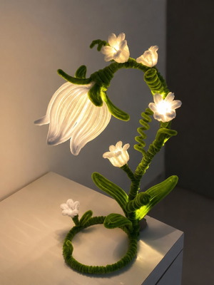 Eternal Plush Wire Lamp handmade