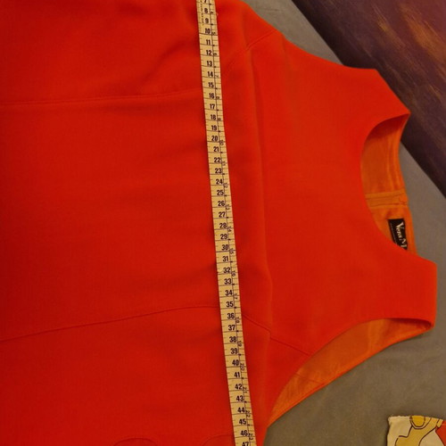 Vera Mont France orange dress medium/large like new