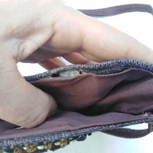 Straw Shoulder Bag new with beads and shells