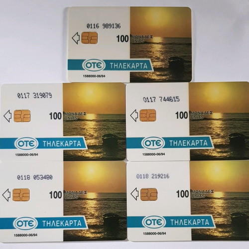 Phone cards used pack of 5 6/94