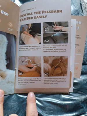 Fluffy Car Bed new