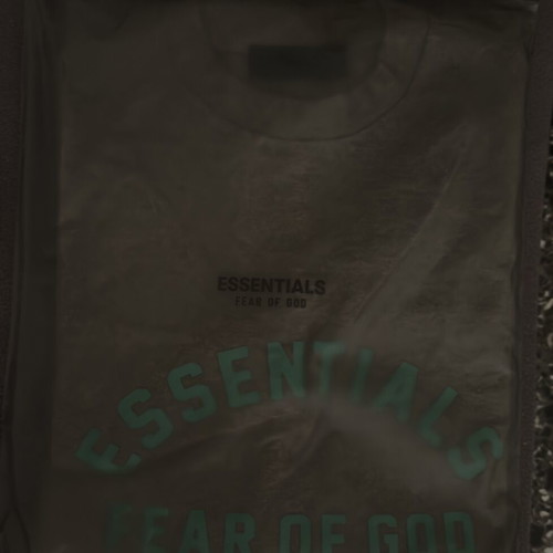 Fear of God Essentials Tee new, size M, gray and turquoise