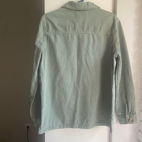 Promod women's shacket denim mint color like new