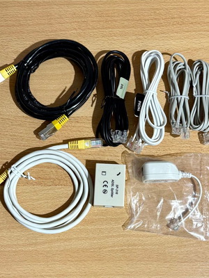 Σετ καλωδίων Ethernet, τηλεφωνικών καλωδίων και φίλτρων καινούργιο