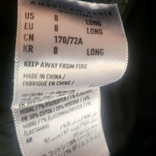 American Eagle black jeans pants size S like new