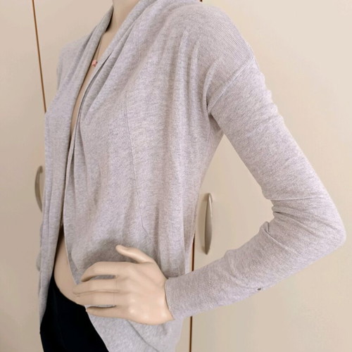 Bershka gray spring cardigan without buttons size S used