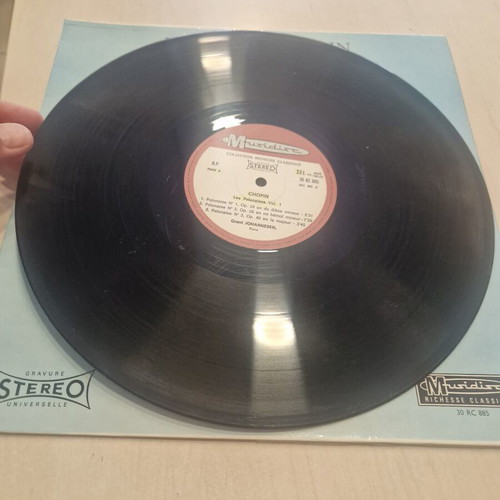 Frédéric Chopin Les Polonaises Volume 1 LP used, piano by Grant Johannesen