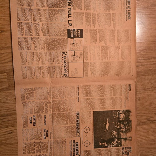 Jethro Tull Thick As A Brick vinyl record used, 1972 Greek edition
