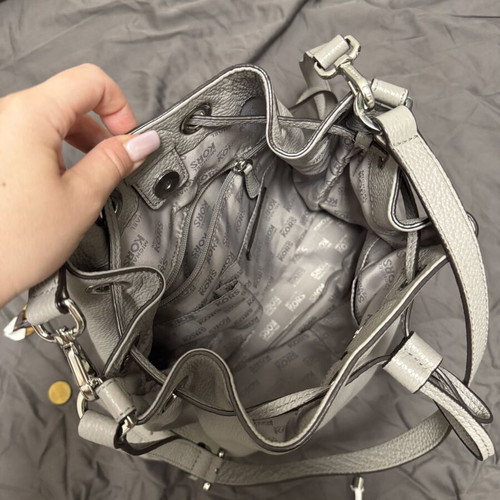 Michael Kors bucket bag gray, like new