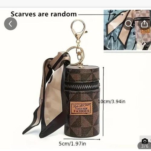Mini retro wallet new, brown and pink