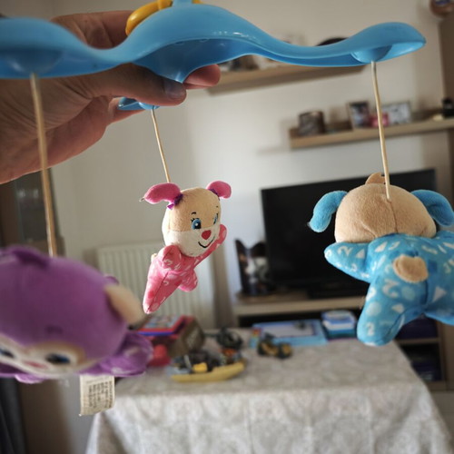 Fisher-Price educational rotating mobile with puppies