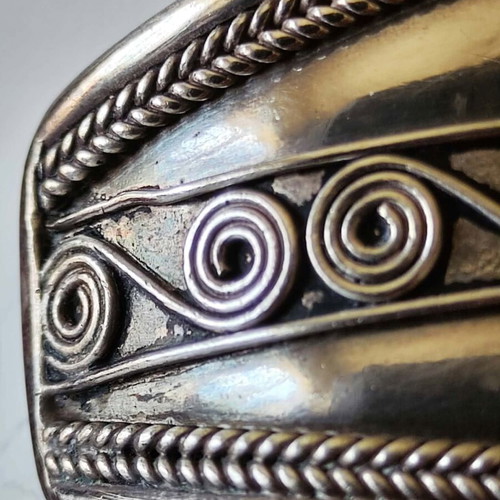 Silver 925 cuff bracelet handmade, like new