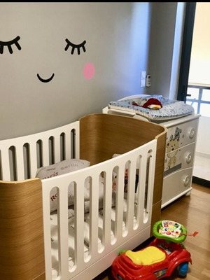 Casababy baby cot like new with mattress 70x140 cm