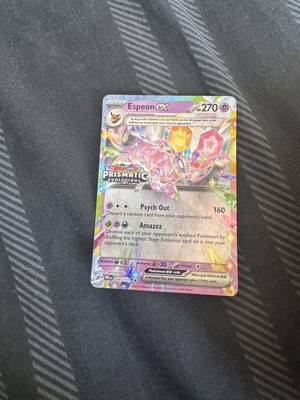 Espeon EX Prismatic Evolutions promo κάρτα σαν καινούργιο