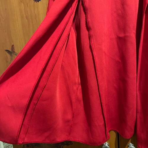 Red outerwear like new, size 16/42