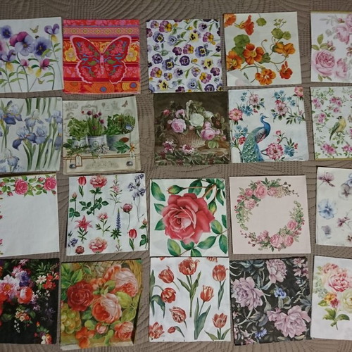 Decoupage napkins like new