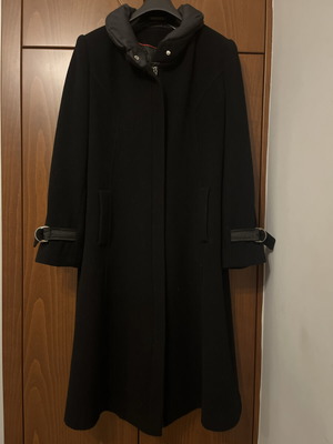 Guardaroba long coat like new, black, size 50