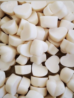 Wax melts heart shapes new, 5 scents 150g
