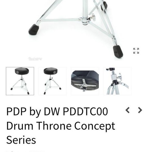 Drum stool DW PDP Concept new, intact