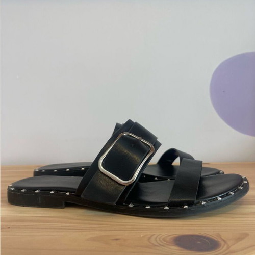 Malika shoes sandals size 39 like new, black