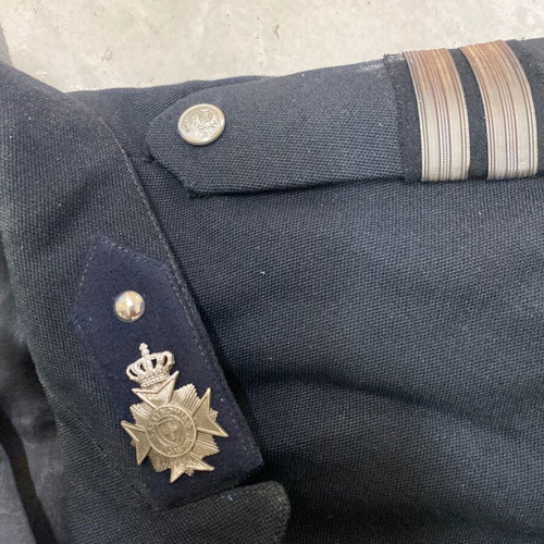 Police coat used, officer's winter handmade 1960