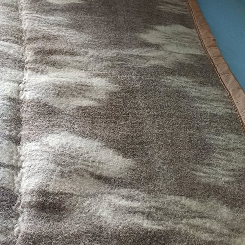 Wool Half-Double Blanket 1.60 x 2.50 New, 100% Natural Wool