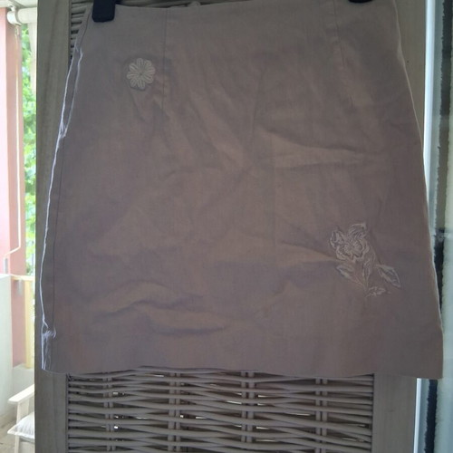 Vintage Y2K Mini Beige Skirt On Line Fashion Club like new