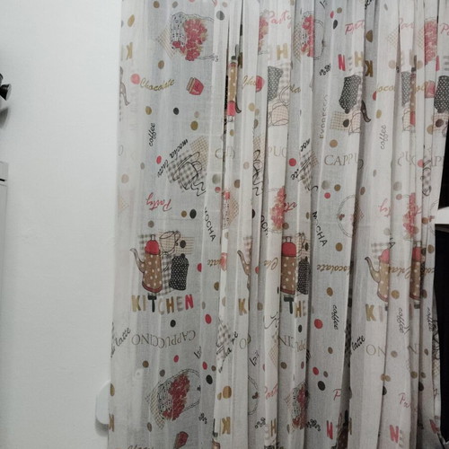 Kitchen window curtain like new, height 1.43m
