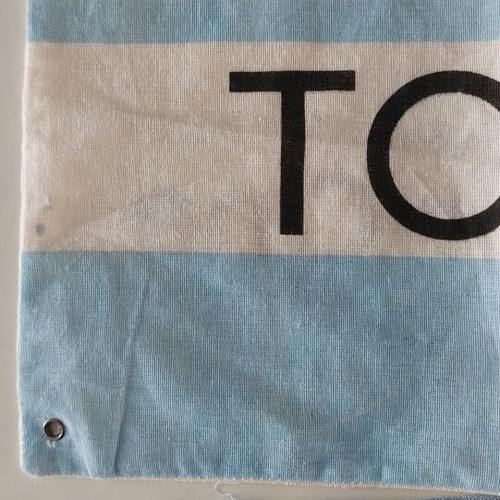 TOMS fabric shoe bag and cleaning cloth set like new