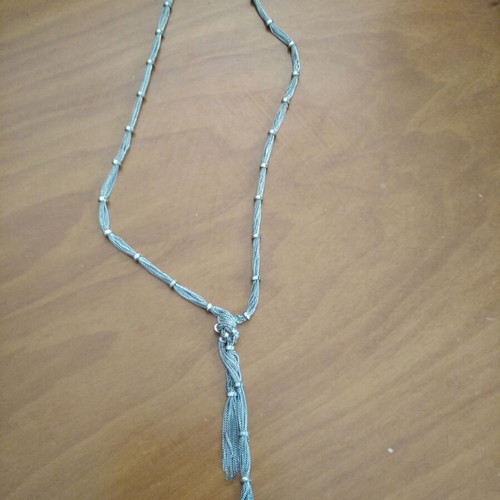 Gray Bijou Necklace like new, 44 cm length, vintage style
