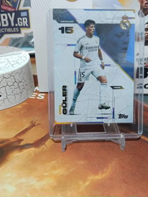 Arda Güler 01/15 Serial Numbered 2025-26 Topps Real Madrid Los Blancos Card near mint