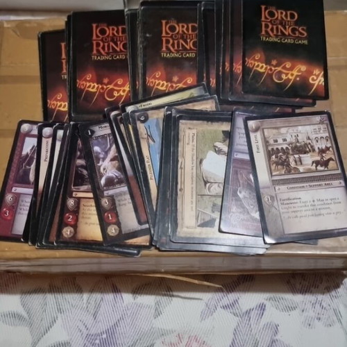Lord of the Rings cards like new, 72 pieces