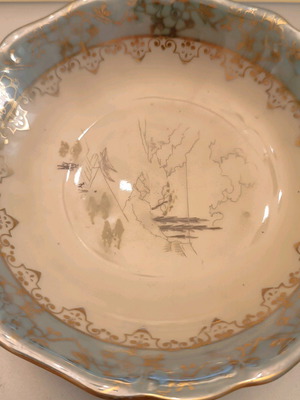 Rare porcelain plate PMR Bavaria 1945-1949