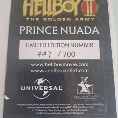 Hellboy 2 The Golden Army Prince Nuada collectible mini bust limited edition