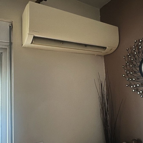 Daikin 18,000 BTU air conditioner set used, indoor unit functional