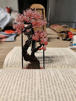 Sakura 3D Printed Bookmark new with Japanese aesthetic