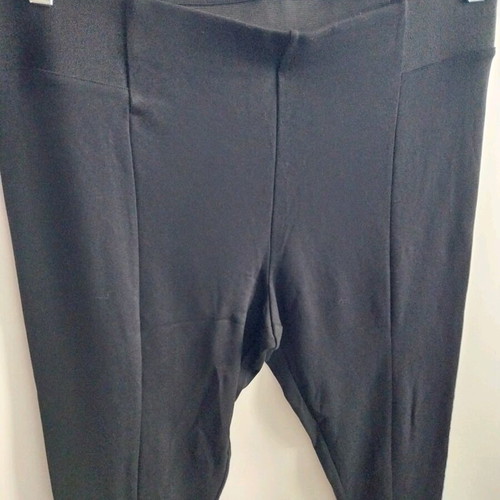Fitted pants XL black like new, elastic