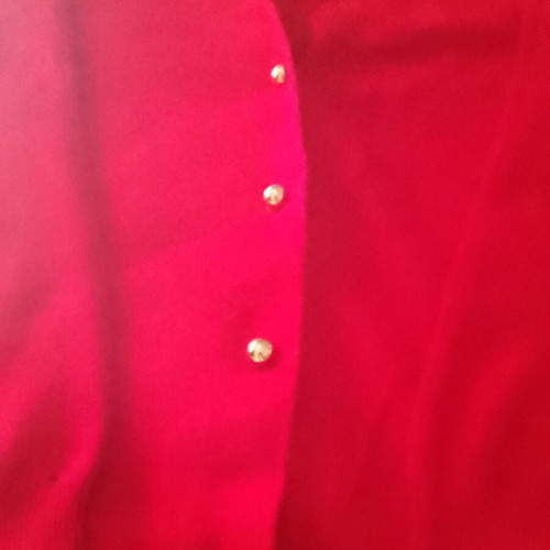 Foxy red angora cardigan used, size M