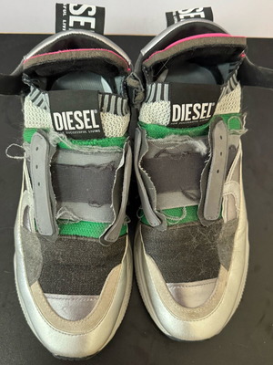 Ανδρικά αθλητικά παπούτσια Diesel σαν καινούργια, μέγεθος 41, γκρι και πράσινα