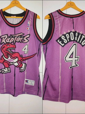 Toronto Raptors NBA jersey used Vinsenco Esposito 95-96