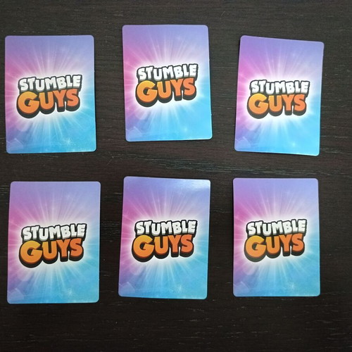 Stumble Guys cards set of 6, like new