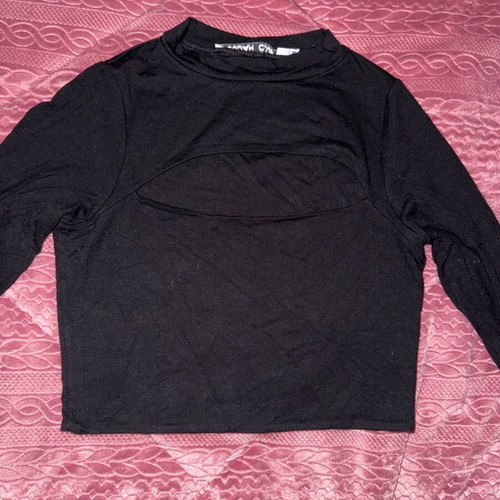 Judah Club crop top used, black, size S