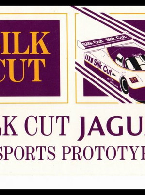 Αυτοκόλλητο Silk Cut Jaguar καινούργιο 22x9 εκ.