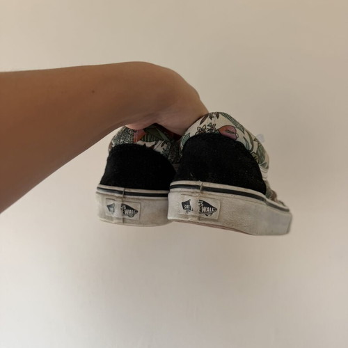 Vans Old Skool sneakers with floral tropical print, size EUR 38