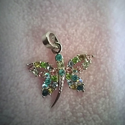 Hanging butterfly pendant new, multicolored