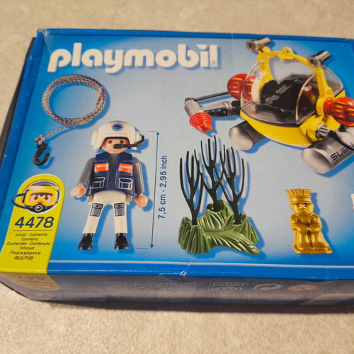 Playmobil 4478 deep water exploration submarine sealed, 2007