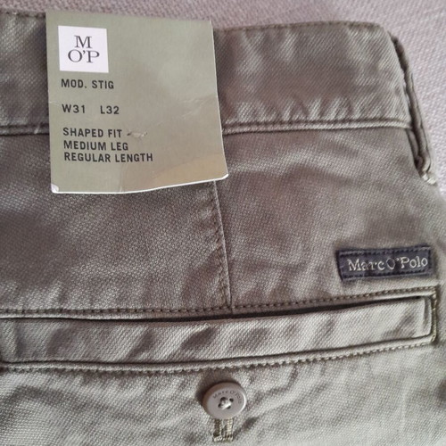 Marc O' Polo pants new khaki 31/32 shaped fit