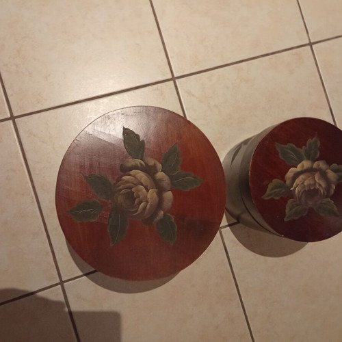 Decorative wooden boxes like new, set of 2