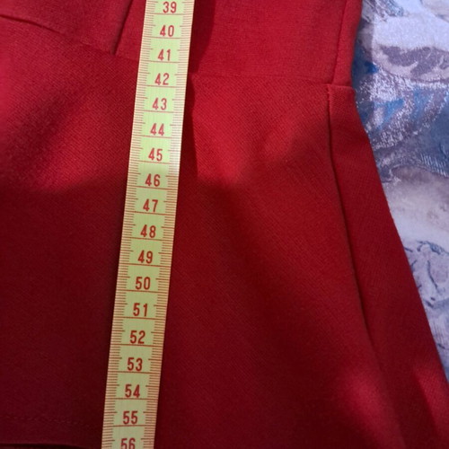Blouse with zipper worn as jacket Trick No2 like new, red