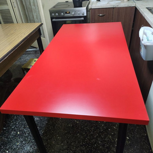 Desk or table large, red, used